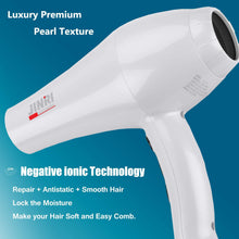 Load image into Gallery viewer, Professional Salon Infrared Hair Dryer, Powerful 1875 watt Negative Ionic Blow Dryers for Fast Drying, Pro Ion Quiet Hairdryer w