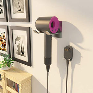 FLE Hair Dryer Holder Wall Mounted Self Adhesive