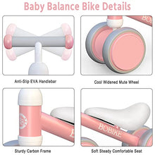 Load image into Gallery viewer, Baby Balance Bike Toys for 1 Year Old No Pedal Infant 4 Wheels Bicycle