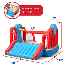 Load image into Gallery viewer, Step2 MAX Sports Full Court Basketball ‘n Slide Bouncer with Extra Heavy Duty Blower | Kids Inflatable Bounce House