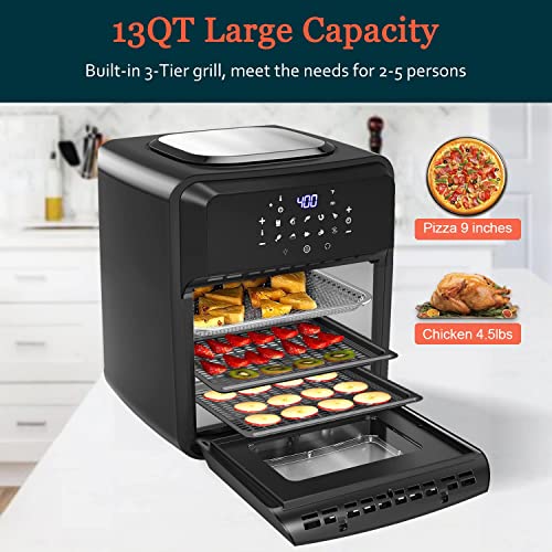 Multi-Functional Air Fryer Oven with Rotisserie & Dehydrator 13QT 10-i –  Techmania54