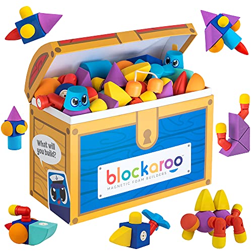 Blockaroo Magnetic Foam Building Blocks – STEM Preschool Toys