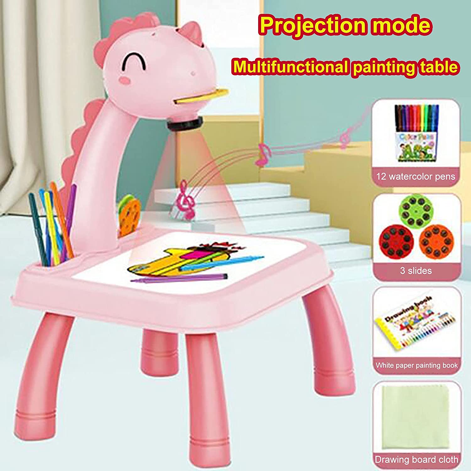  Owill-home Drawing Projector Table for Kids, Trace and Draw  Projector Toy, Child Learning Desk with Smart Projector, Learning  Projection Painting Machine Drawing Playset for Boys Girls (#001) : Toys &  Games