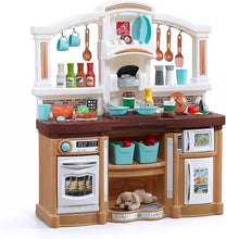 Load image into Gallery viewer, Step2 Fun with Friends Kitchen with Realistic Lights &amp; Sounds &amp; 45-Pc Kitchen Accessories Set