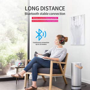LED Light Wireless Bluetooth Headphones 3D Stereo Earphone  With Mic Headset Support TF Card FM Mode Audio Jack